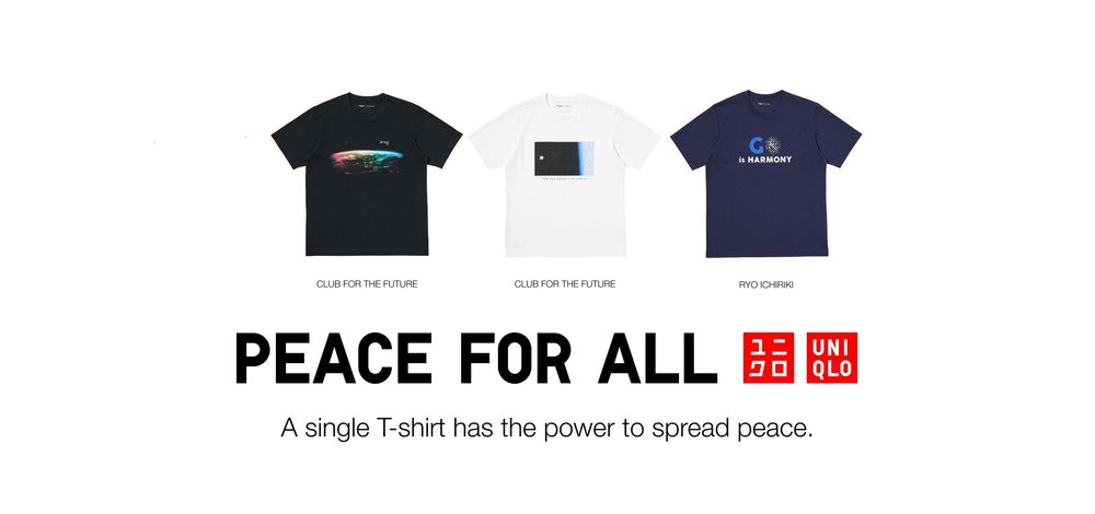 UNIQLO announces PEACE FOR ALL charity T-shirt project